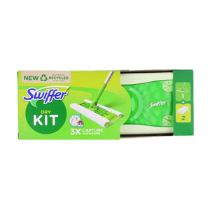 Dry Kit - Capture 3X plus - Lingettes recyclées - Swiffer