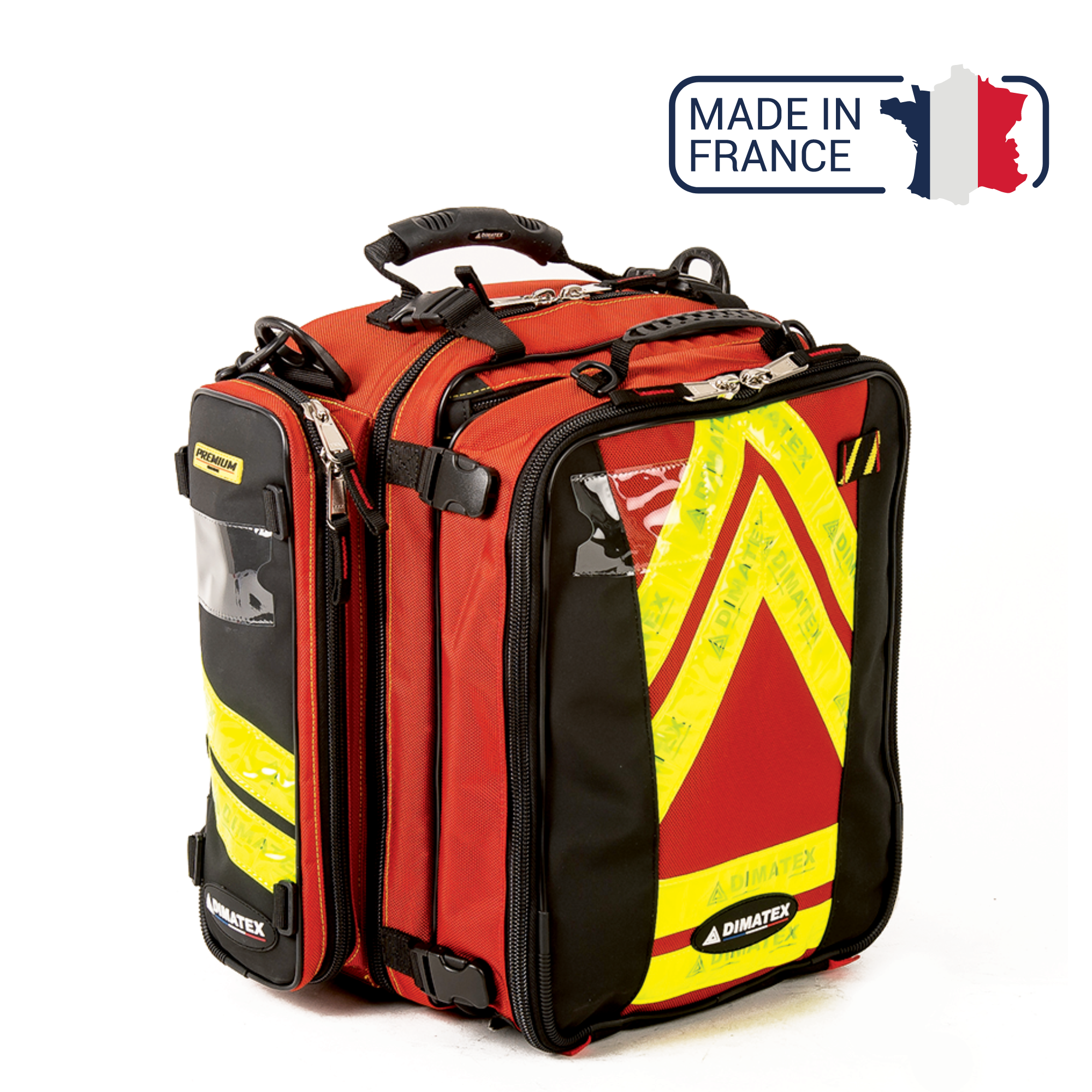 Sac de secours 37 litres TONIC - Rouge ou bleu - DIMATEX