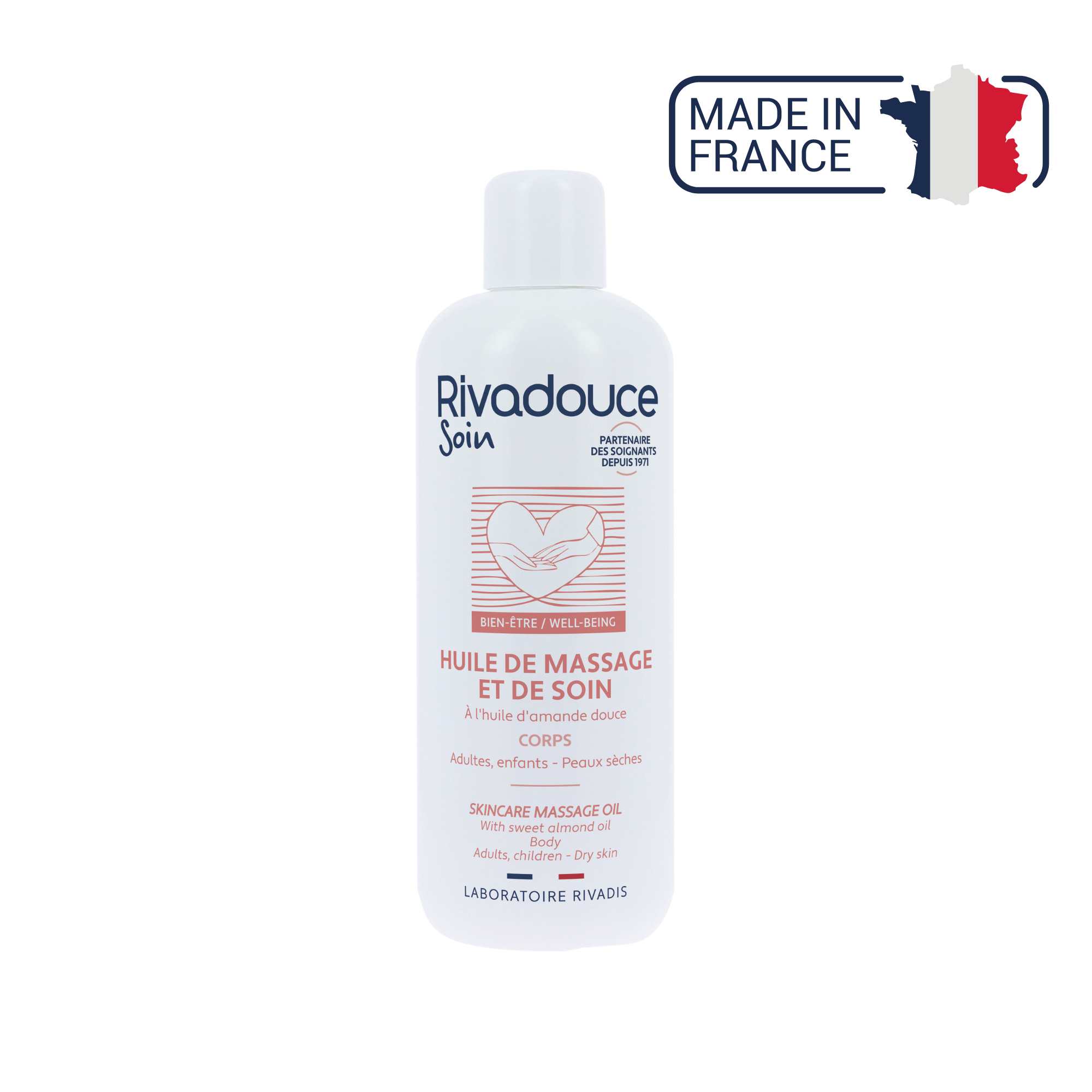 Huile de massage et soin - 500ml - Rivadouce Euromédis