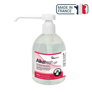 Alkafresh - Gel hydroalcoolique glycériné pour la désinfection des mains - Flacon pompe - 500 mL - Alkapharm - My Podologie