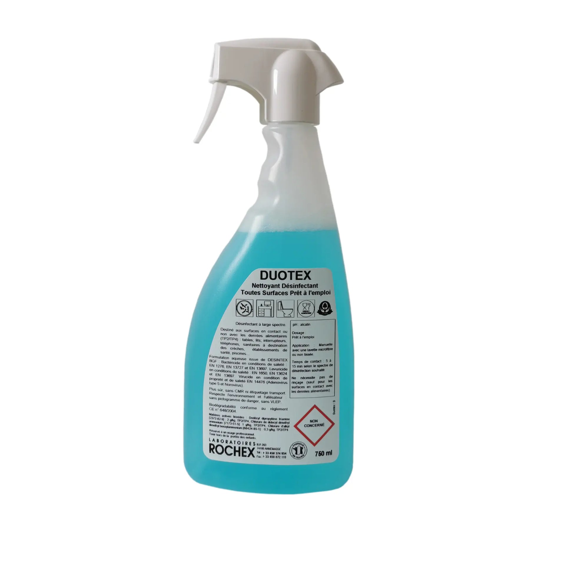 Duotex - Detergente desinfectante sin aldehído - 750ml