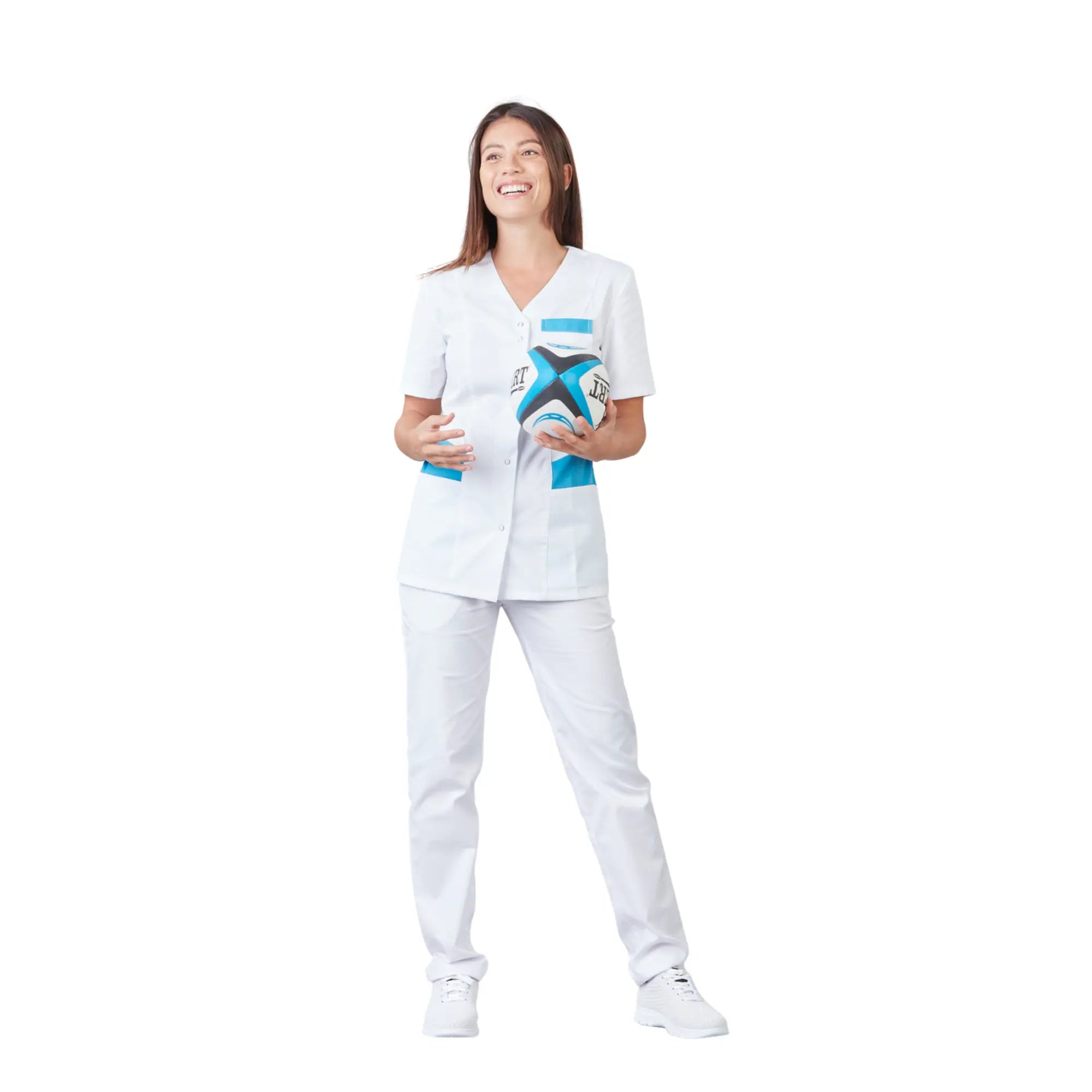 Gaia - Blouse Manches courtes - Col V - Femme - 70 cm - Phirejo