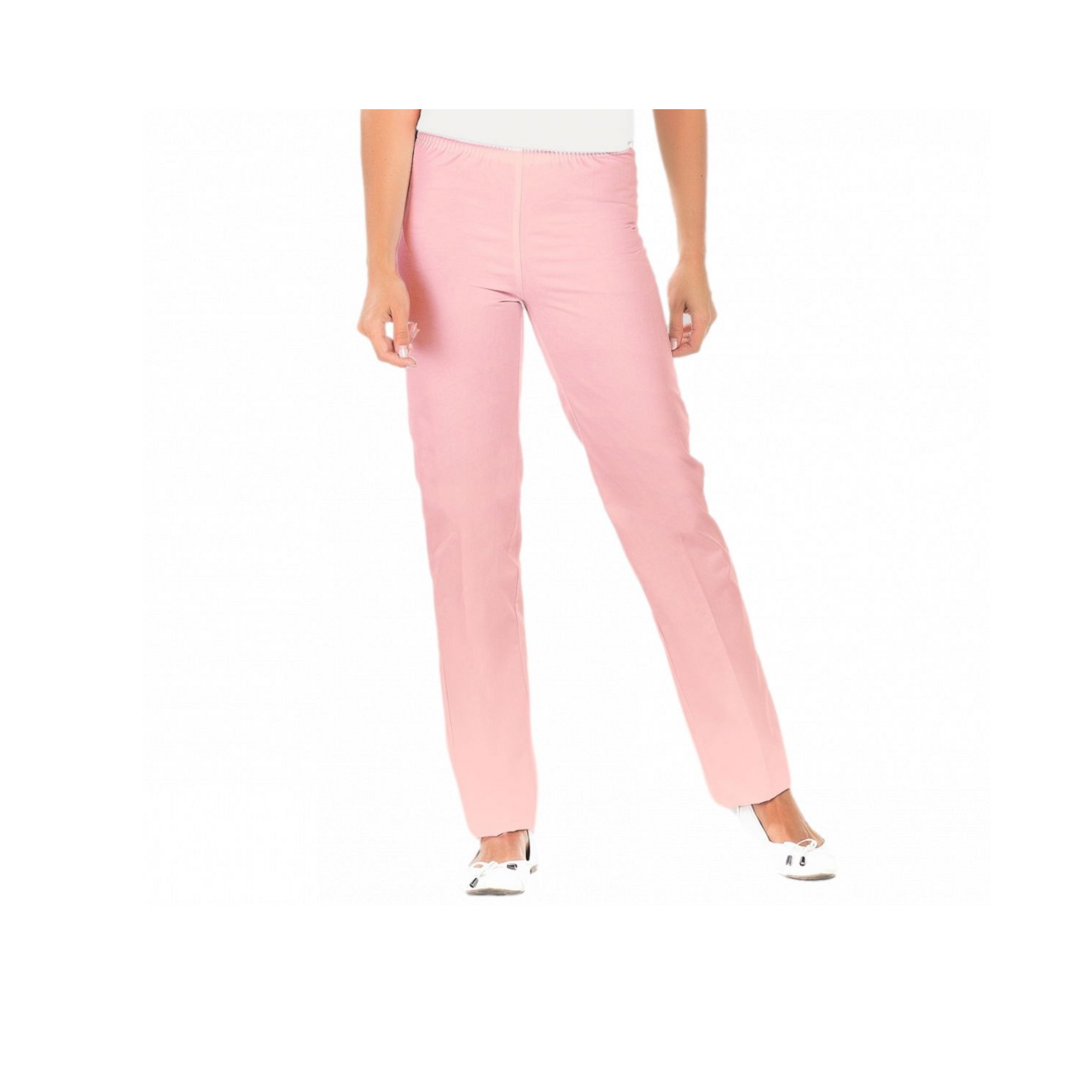 Manu - Pantalon Rose - Mixte - Ceinture élastique - Sans poche My Blouse