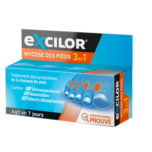 Mycose pieds 3 en 1 tube 15ml- Excilor Excilor 